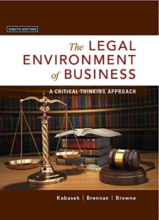 Download The Legal Environment of Business: A Critical Thinking Approach - Nancy K. Kubasek file in ePub
