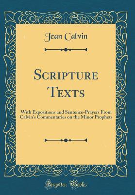 Download Scripture Texts: With Expositions and Sentence-Prayers from Calvin's Commentaries on the Minor Prophets (Classic Reprint) - Jean Calvin file in PDF