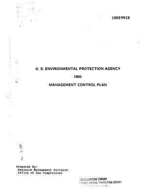 Full Download U.S. Environmental Protection Agency: 1991 Management Control Plan - U.S. Environmental Protection Agency | ePub