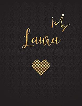 Read Online Laura: Personalized Black XL Journal with Gold Lettering, Girl Names/Initials 8.5x11, Journal Notebook with 110 Inspirational Quotes, Journals to Write in for Women - Panda Studio file in ePub