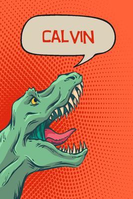 Read Calvin: Personalized Dino Drawl and Write, Writing Practice Paper for Kids Notebook with Lined Sheets and Space to Doodle for K-5 Students 120 Pages 6x9 -  file in PDF