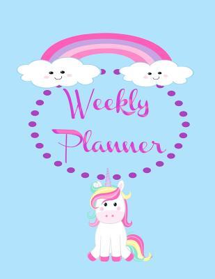 Download Weekly Planner: Undated Perpetual Cute Kawaii Magical Unicorn Theme Planner 52 Weeks -  | ePub
