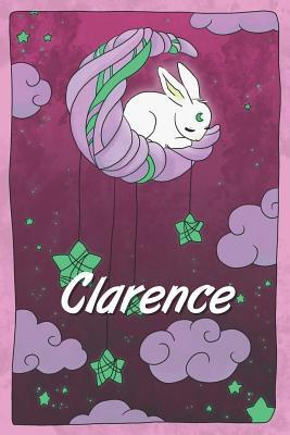Download Clarence: personalized notebook sleeping bunny on the moon with stars softcover 120 pages blank useful as notebook, dream diary, scrapbook, journal or gift idea - Jenny Illus | PDF