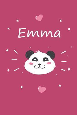Full Download Emma: A cute personalized panda notebook/ diary for girls and women, with 100 lined pages in 6x9 inch format. Personal Diary Personalized Journal Customized Journal -  file in ePub