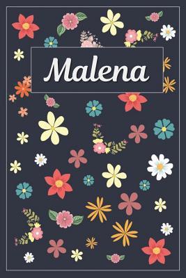 Download Malena: Lined Writing Notebook with Personalized Name 120 Pages 6x9 Flowers -  | ePub