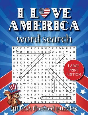 Full Download I love America word search (LARGE PRINT EDITION): 101 USA-themed puzzles - Minna V file in PDF