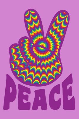 Read Online Notebook: Rainbow Peace Hand Sign 60s 70s Retro Black Lined Journal Notebook Writing Diary - 120 Pages 6 x 9 -  | PDF