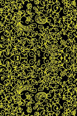 Read Notebook: yellow vines and leaves on a black background 6 X 9 150 white pages with gray black lines 75 sheets for journaling or note taking, doodling, drawing, sketching in gloss soft cover -  | ePub